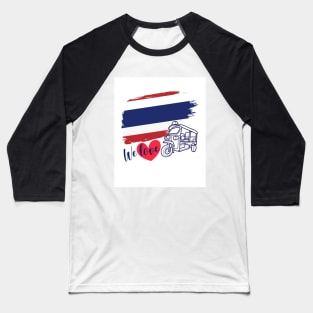 We love TukTuk Bangkok Thailand ,Brafdesign Baseball T-Shirt